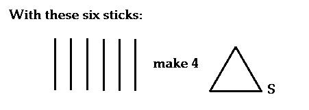 six sticks problem